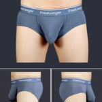 FreeLonger Men's Comfy Separate Support Pouch Briefs