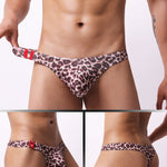 4 Pack Men's Low-Rise Moisture-Wicking Odor-Control Comfort Thongs