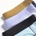 2 Pack Men's Sports Anti-Chafing Ice Silk Quick-Dry Boxers Briefs & Midway Briefs