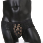 2 Pack Men's Mesh Breathable Large U-Pouch Quick-Dry Low-Rise Sexy Trunks