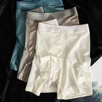 4 Pack Men's Seamless Premium Ice Silk Mesh Breathable Boxer Briefs