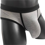 3 Pack Men's Seamless Comfort Large Supportive Pouch Sexy Low-Rise Briefs