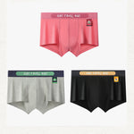 2 Pack Men's Ultra-Soft Cotton Mid-Rise Breathable Printed Trunks