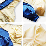 4 Pack Men's Seamless Ice Silk Sports Solid Color Thongs
