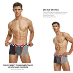 2-pack Men's Colorblock Cotton Boxer Briefs