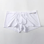 3 Pack Men's Breathable Ice Silk Double-Layered Big Pouch Sexy Boxer Briefs