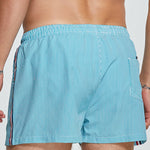 2-pack Men's Striped Double-layer Anti-embarrassment Beach Pants
