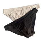 3 Pack Men's Solid Color Minimalist Style Breathable Cotton Briefs
