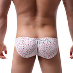 Men's Stretch Briefs with Convertible Front Opening & Open-Back Design