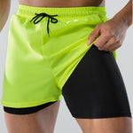 Men's Minimalist Design Sporty Cut Odor-Control Board Shorts