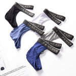 3 Pack Men's Modal U-Pouch Mid-Rise Thongs