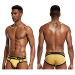 3 Pack Men's Sporty Cut Breathable Mesh Solid Color Seamless Briefs