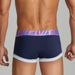 3 Pack Men's Low-Rise Premium Cotton Seamless Comfort Stretch Fit Trunks