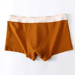 3 Pack Men's Elephant Trunk Separate Cotton Sexy Mid-Rise Solid Color Trunks
