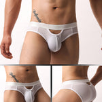 4 Pack Men's Sexy Striped Design Day-Long Comfort Soft-Touch Waistband Bikini