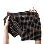 3 Pack Men's Breathable Relaxed Fit & Loose-Fit Plaid Home Shorts