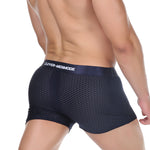 2 Pack Men's Breathable Mesh Supportive Fit Seamless Trunks