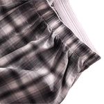 2 Pack Men's Cotton Plaid Boxers with Side Opening and Relaxed Elastic Waistband