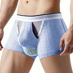 Men's Premium Soft Cotton Pouch Comfort & Breathability Lift System Trunks