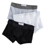 2 Pack Men's Ultra-Soft Premium Pure Cotton Comfy Waistband Seamless Trunks