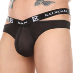 3 Pack Men's Sexy Ice Silk Mesh Breathable Erotic Thong & Strings