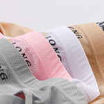 2 Pack Men's Ice Silk Mesh Support Pouch Low-Rise Form-Fitting Solid Color Bikini