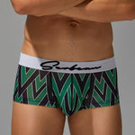 2 Pack Men's Fade-Resistant Printed Skin-Friendly Cooling Airflow Trunks