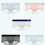 Men’s Sheer Mesh Trunks with U-Shaped Support Pouch