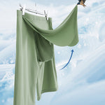 Men's Ice Silk Raised Opening Culottes Mesh Plus Length Boxer Briefs