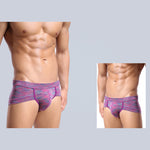 4 Pack Men's Premium Cotton Antibacterial Supportive Large Pouch Zero-Irritation Trunks