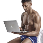 Men's Stylish Homewear Cotton Toweling Side Slit Shorts
