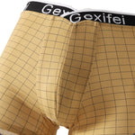 3 Pack Men's Low-Rise V-Shape Waistband Trendy Loose Fit High-Stretch Trunks