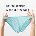 3 Pack Men's Mesh Sexy Low Waist Big Pouch Briefs