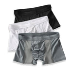 3 Pack Men's Cool Ice Silk Mesh Seamless Comfort Trunks