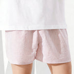3 Pack Men's Striped Print Relaxed Fit & Breathable Lounge Home Shorts