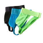 2 Pack Men's Feather-Soft Texture Breathable Sexy U-Pouch Lifting Effect Jockstraps