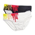 Graffiti Cushioned Men's Swimsuit Briefs