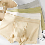 3 Pack Men's Breathable Comfort Double-Sided Access Soft Waffle Cotton Trunks