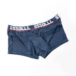 3 Pack Men's Mid-Rise Ice Silk Hollow-Out Trunks