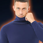 Men's Mid-high Collar Warm Cold-proof Long-sleeved Bottoming Shirt