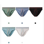 3 Pack Men's Sexy Large Pouch Breathable Comfortable Cotton Briefs