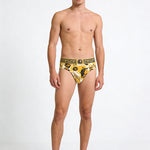 4 Pack Men's Stylish Print Ice Silk Breathable & Antibacterial Briefs