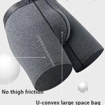 4 Pack Men's Comfortable Cotton Anti-Chafing High Elasticity Sports Boxer Briefs