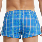 Men’s Vent Classic Plaid Cotton Boxers With Fly