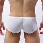 2 Pack Men's Soft U-Pouch Sexy Breathable Solid Color Trunks