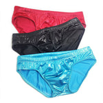 Men's Solid Color Sponge Pad Swim Briefs