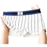 4 Pack Men's Ultra-Soft Breathable Cotton Striped Design Comfort Trunks & Boxers Briefs