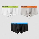 3-pack Men's Ice Silk Solid Color Breathable Briefs