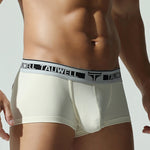 2 Pack Men's Ultra-Soft Breathable Cotton Supportive Fit Sporty Cut Comfy Trunks