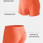 3 Pack Men's Breathable Comfort U-Shaped Raised Pocket Ribbed Briefs